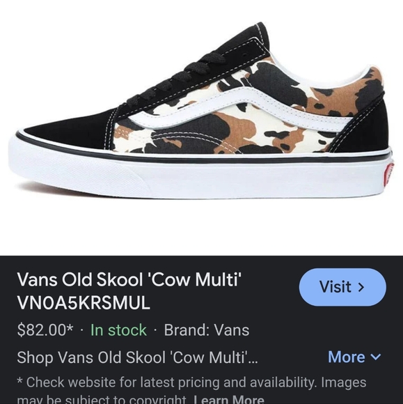 Vans Old Skool Cow brand new  sneakers - Picture 10 of 11